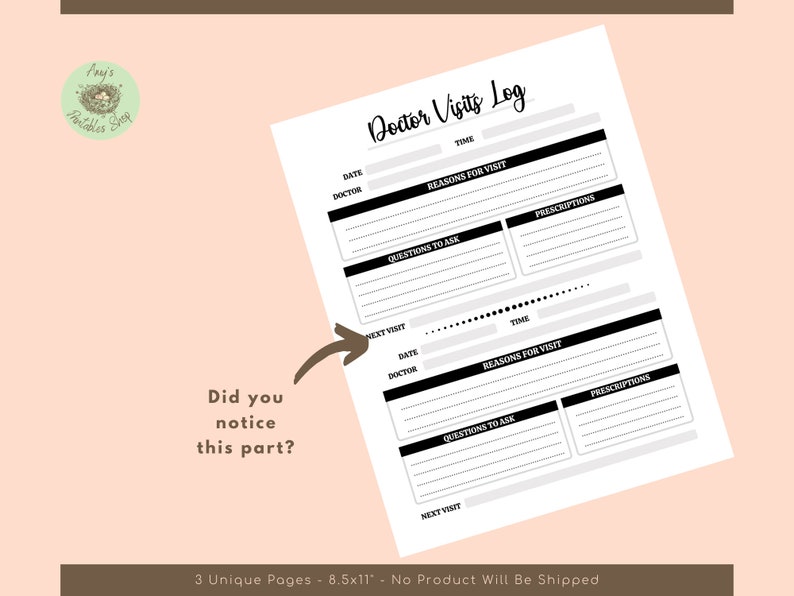 Doctor Appointment Journal, Health Care Wellness Notes, Medical ...