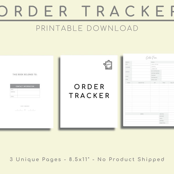 Invoice Log Book Etsy