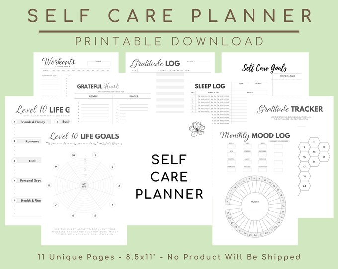 Self-care Checklist Tracker: Happy Planner Classic Insert (PDF) - Etsy ...