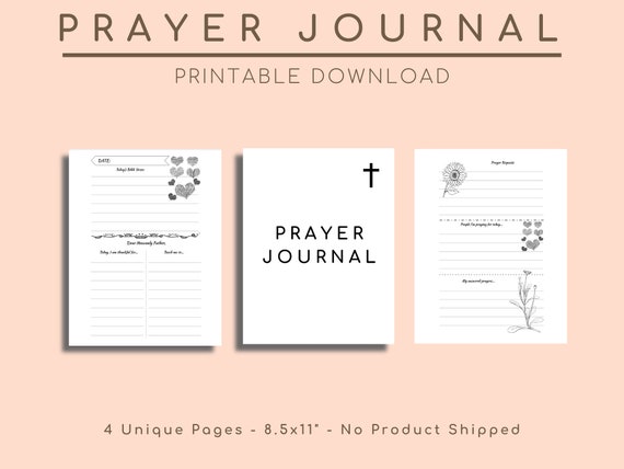 Prayer Journal, Devotional For Women, Bible Devotional, Christian Journal, Christian Faith Template, Prayer List, Books