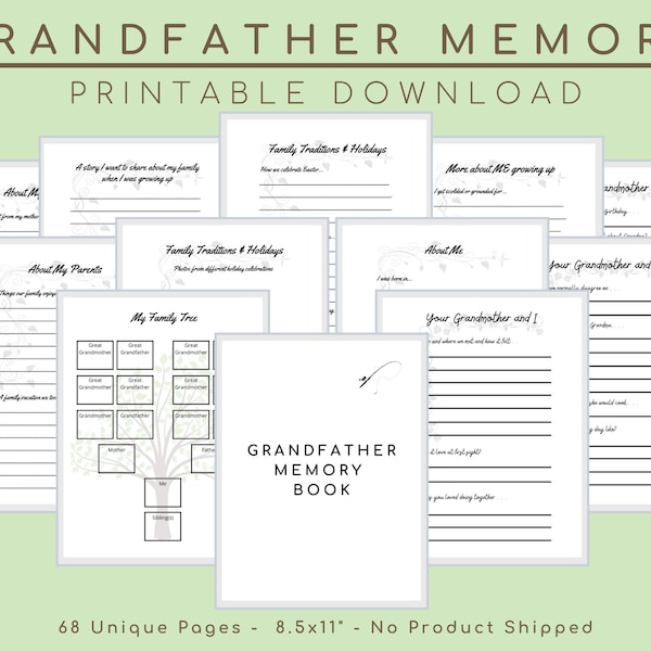 Keepsake Journal Grandpa Etsy