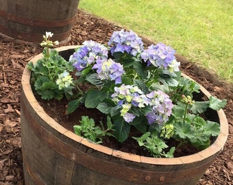 Whisky Barrel oak planter/tub