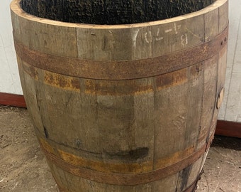 3/4 Whisky Barrel 70cm Tall  Oak Planter/Tub Tree Shrub Bush Flower
