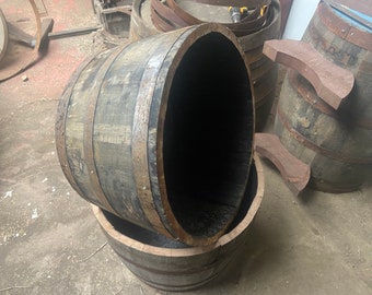 Whisky Barrel oak planter/tub