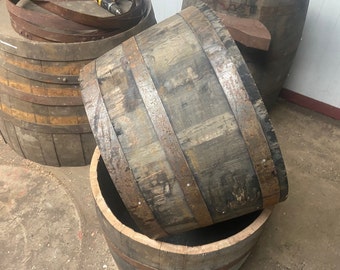 Whisky Barrel oak planter/tub