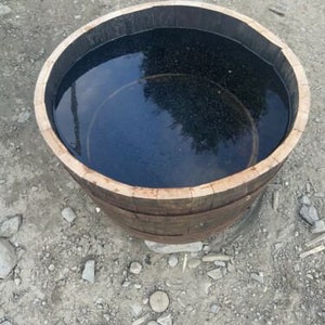 Water tight Whisky Barrel oak planter/tub