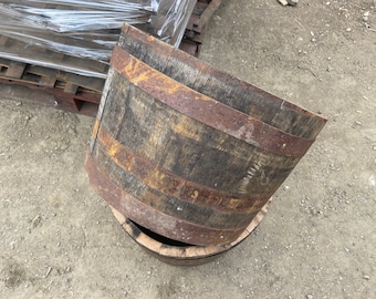 20" Whisky Barrel oak planter/tub