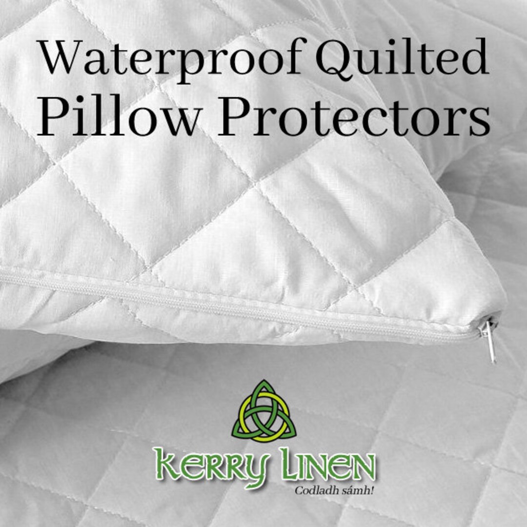 Luxury Waterproof Quilted Pillow Protector Etsy