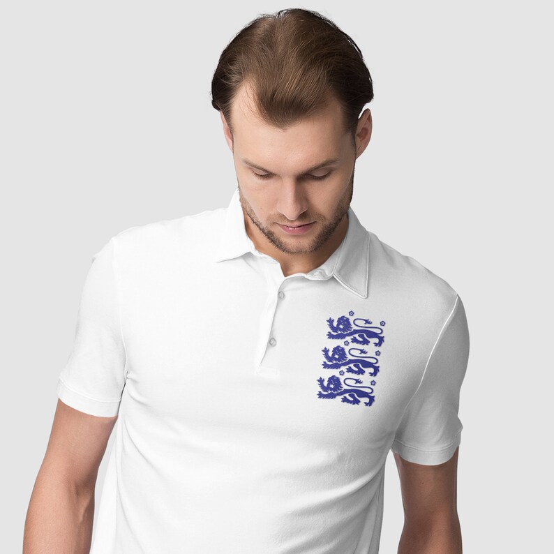 mens england football polo shirt
