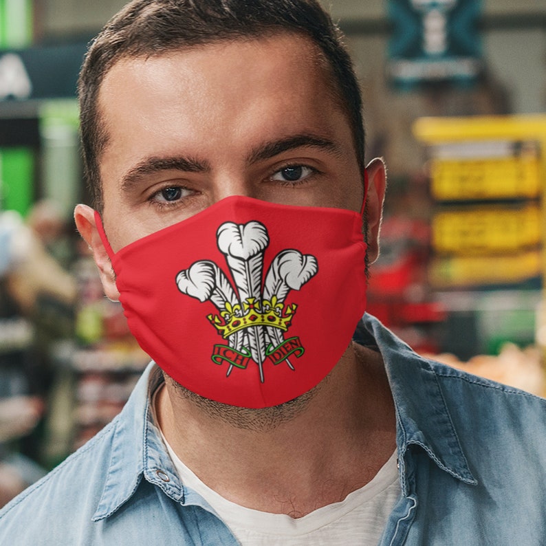 Welsh Six Nation Rugby Face Mask With Two Carbon Filters Etsy UK