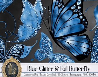 Topper 5 to 6 cm Dark Blue Cards, 25 Pack Butterflies Crafts Weddings 