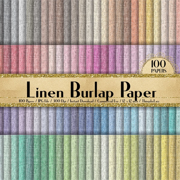 100 Linen Burlap Papers in 12inch,300 Dpi Planner Paper,Scrapbook Paper,Rainbow Paper,Linen Burlap Papers,Burlap Papers,Linen Papers