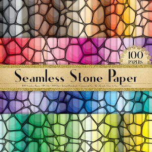 100 carte di pietra senza cuciture in 12" x 12", carta per pianificatore 300 Dpi, uso commerciale, carta per album, carta arcobaleno, carta con texture 100