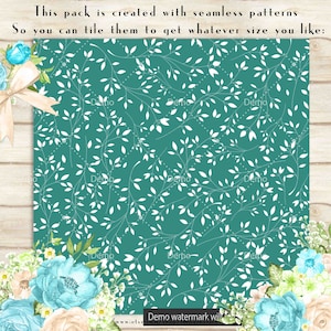 100 Seamless Tiny Flower Papers in 12" X 12", 300 Dpi Planner Paper ...