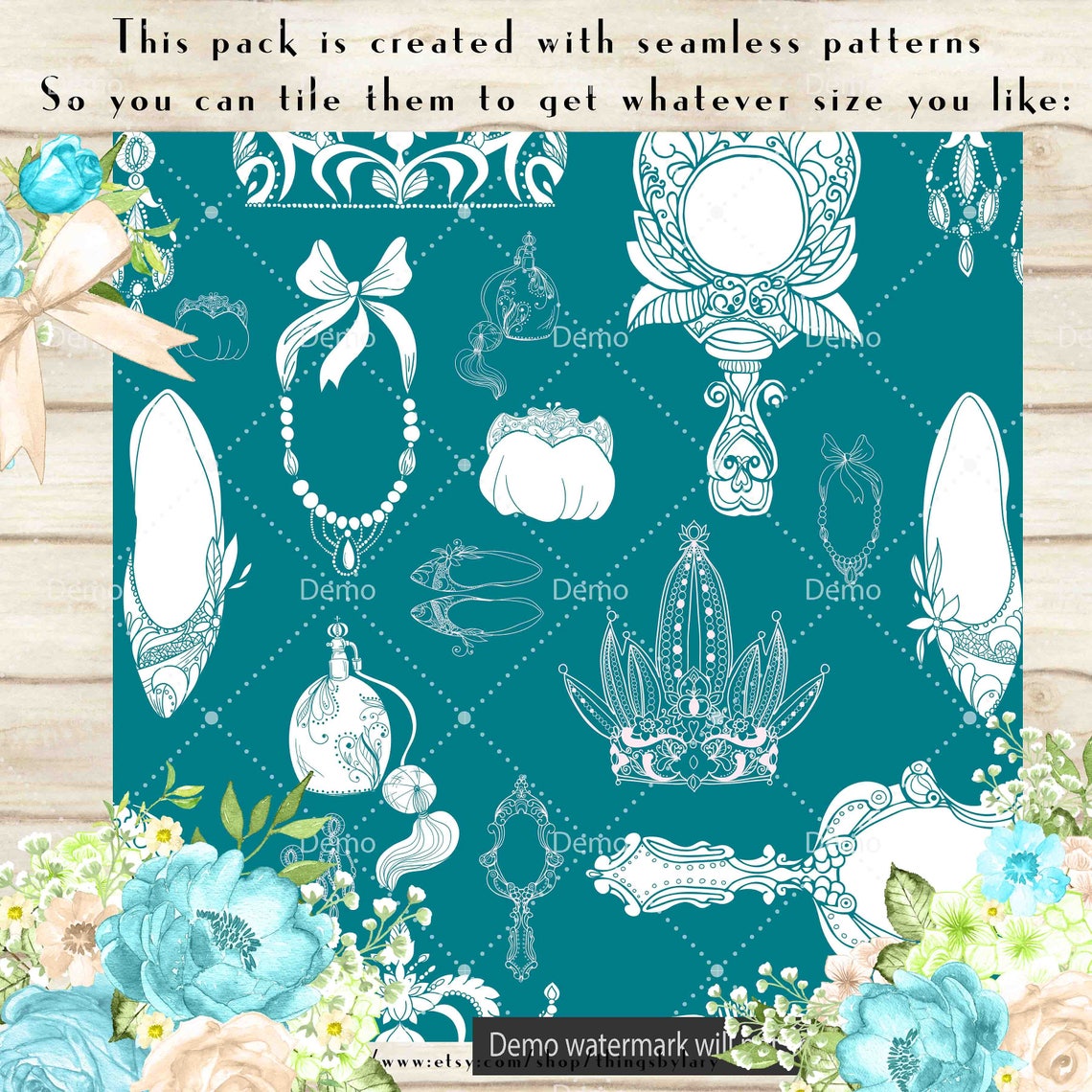 100 Seamless Princess Papers 12 Planner Paper - Etsy