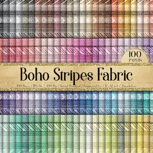 100 Tribal Boho Strepen Mexicaanse Textuur Digital Papers 12x12in 300 Dpi Planner Papier Commercieel Gebruik Instant Download Scrapbook Stof Jute