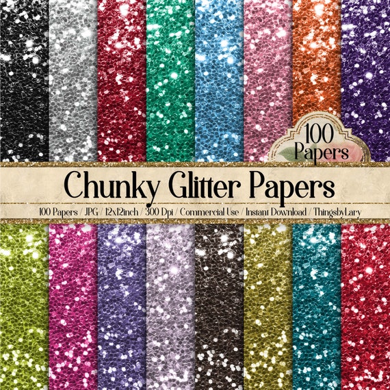 White Glitter Cardstock - 10 Sheets Premium Glitter Paper - Sized 12 inch x 12 inch - Perfect for Scrapbooking, Crafts, Decorations, Weddings