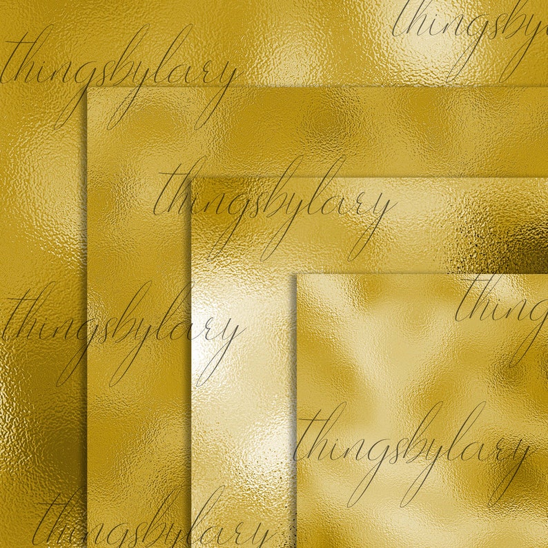 42 Gold Foil Papers 12 Inch 300 Dpi Planner Paper Commercial Etsy