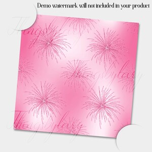 100 Seamless Glitter Firework Digital Papers 12x12" 300 Dpi Instant ...