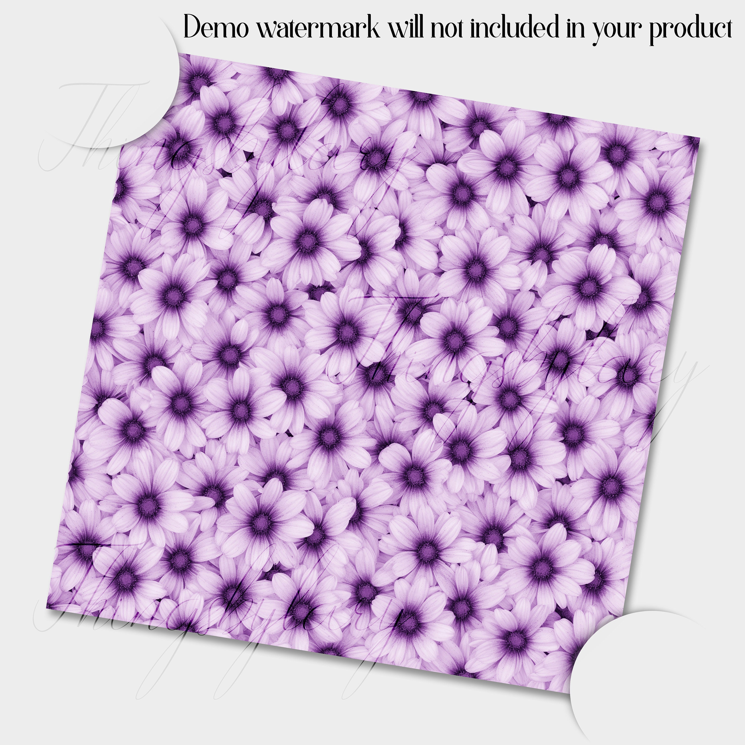 100 Seamless Daisy Flowers Digital Papers Commercial Use Daisy ...
