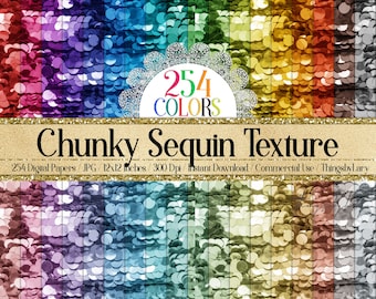 254 Chunky Sequin Texture Digital Papers Utilisation commerciale confettis sequin party sparkle sequin party paillettes nacrées pailletées sequin blanc