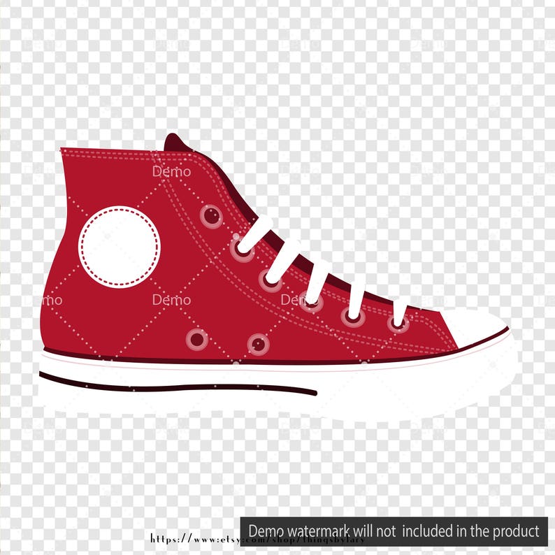 100 Chuck Allstar Sneakers Clipart Converse Sneakers Clipart - Etsy