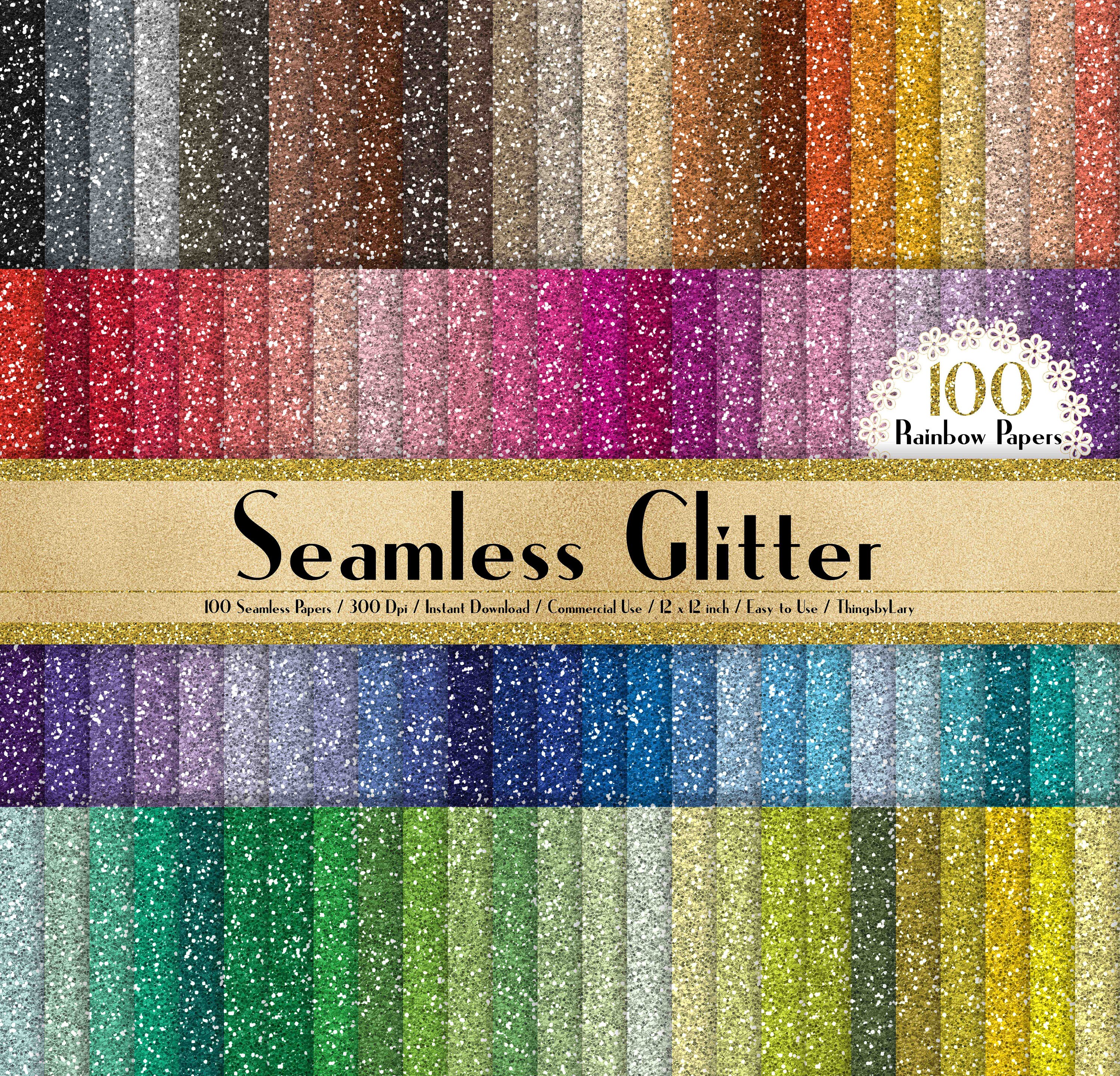 100 Seamless Glitter Papers in 12 x 12 300 Dpi Etsy