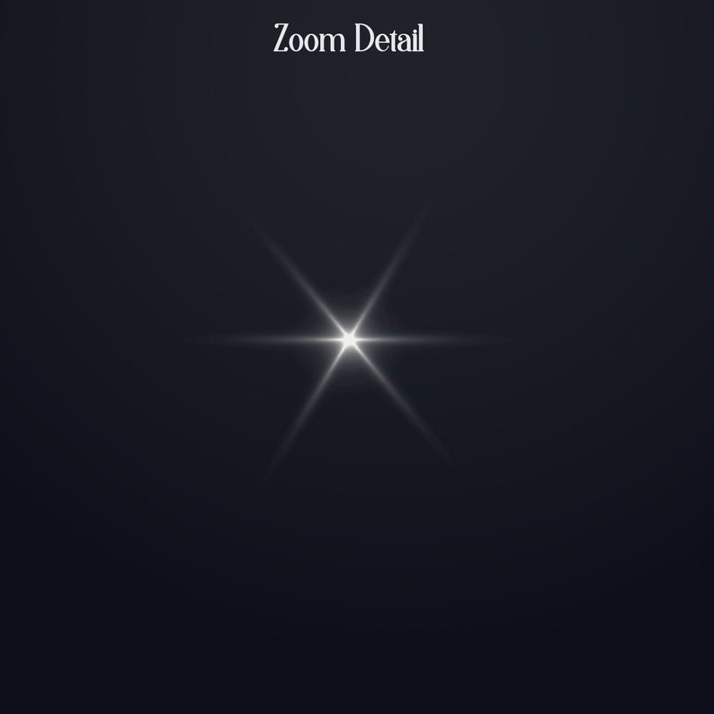 May include: A bright white starburst with a white glow radiating out from the center against a dark background.