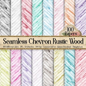 100 Seamless Chevron Rustic Wood Digital Papers Commercial Use Natural Country Barn Wedding Wood Grain barn wood grunge deteriorated wood