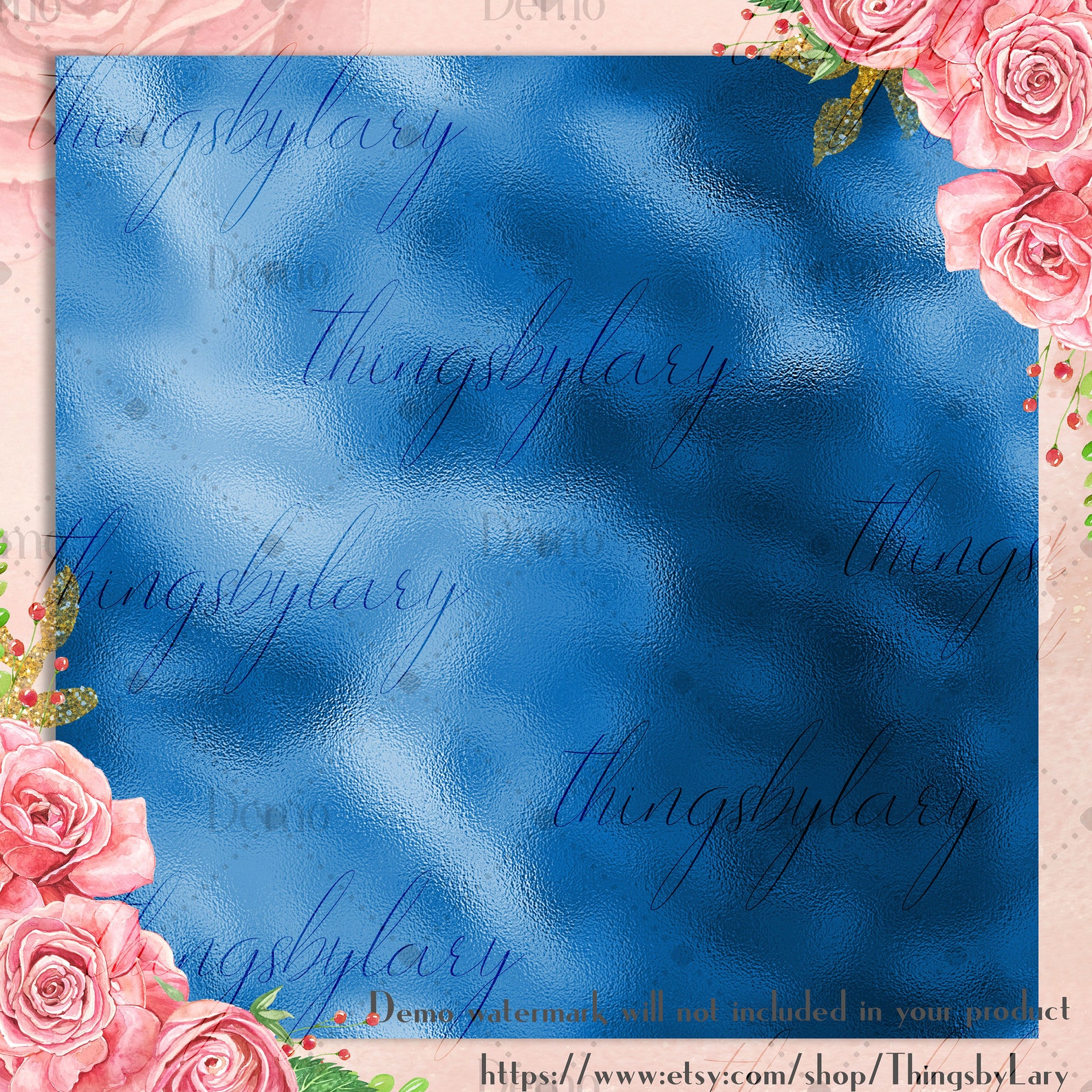 42 Royal Blue Foil Papers 12 Inch, 300 Dpi Planner Paper, Commercial ...
