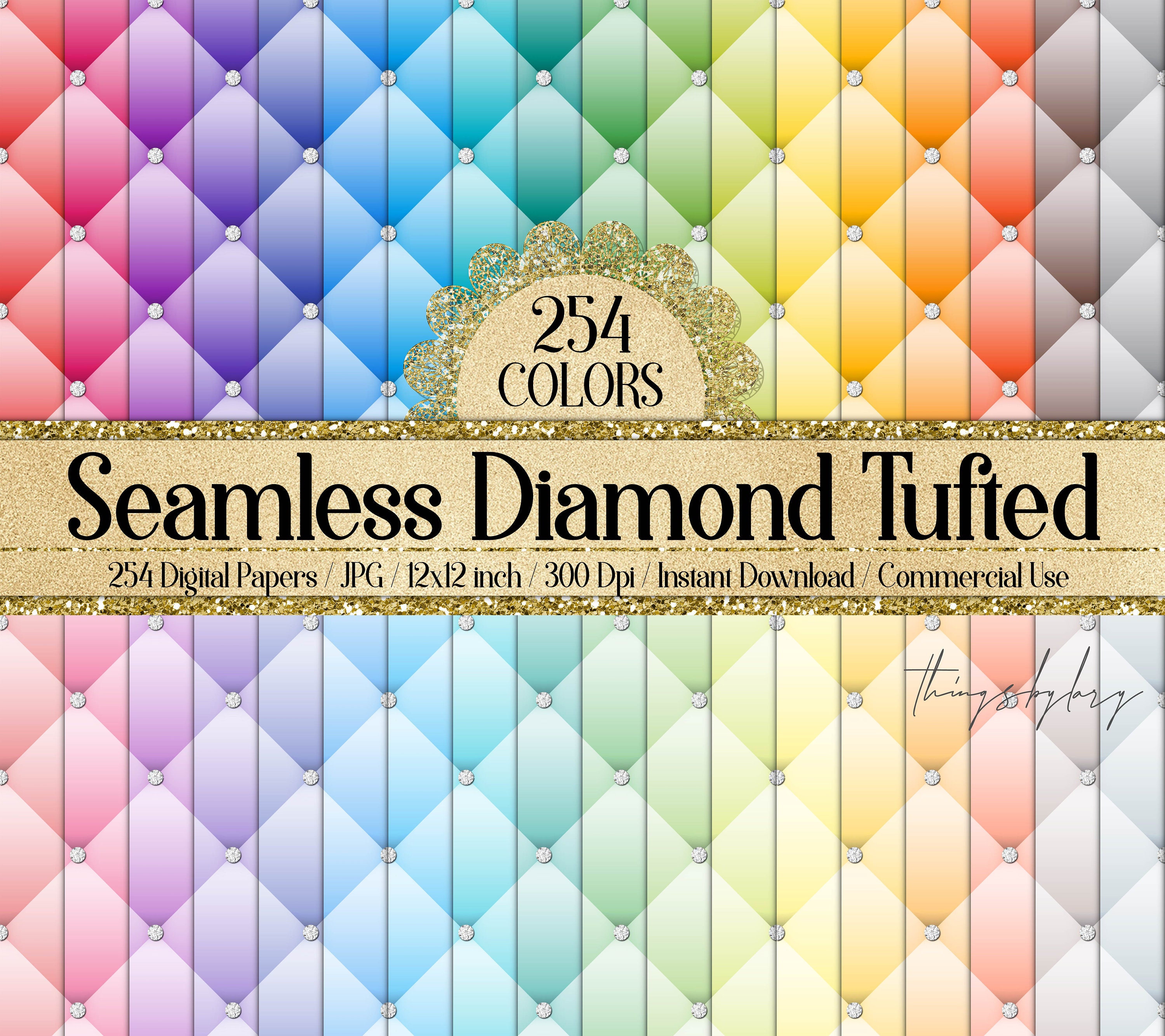254 Seamless Diamond Upholstery Tufted Quilt Leather Digital Etsy