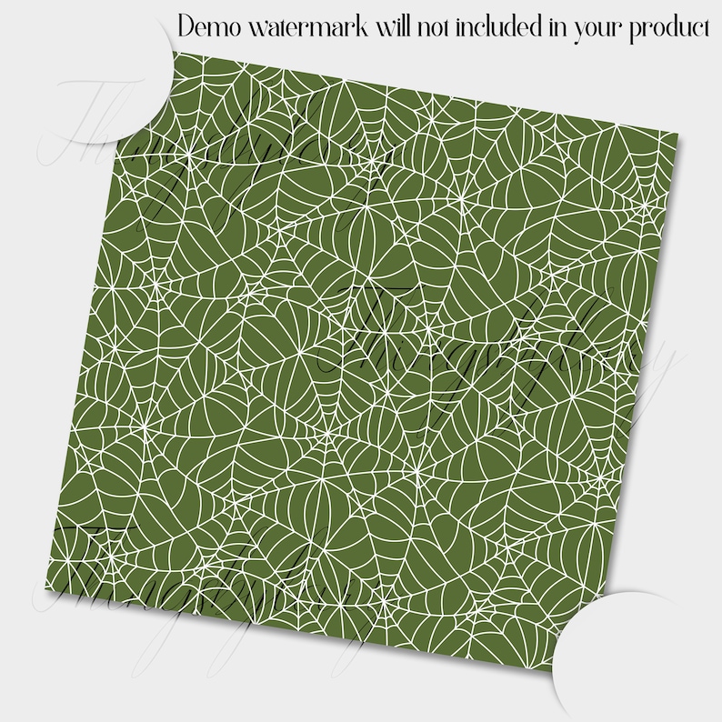 100 Seamless Spider Web Pattern Digital Papers Commercial Use Creepy ...