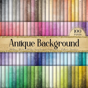 100 Real Antique Grunge Distressed Digital Papers 8.5x11&quot; Instant Download Commercial Use 300 Dpi Planner Paper Scratch Texture vintage