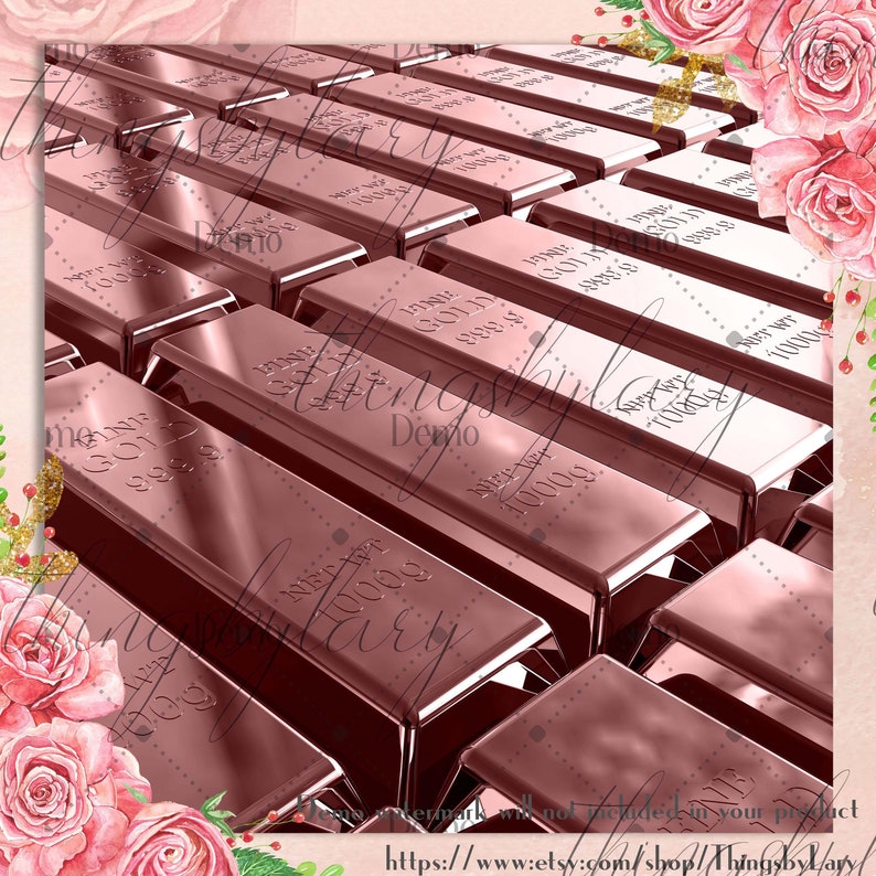42 Rose Gold Metallic Papers 12 Inch 300 Dpi Planner Paper Etsy