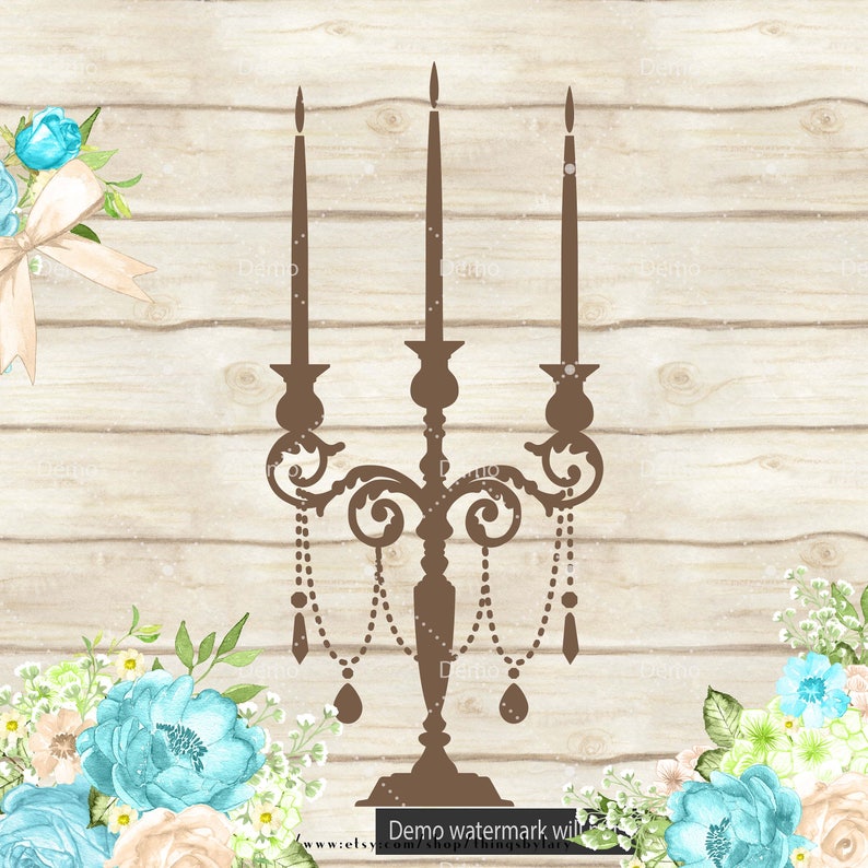 100 Vintage Candle Holder Clipart Vintage Candle Clipart 100 Etsy