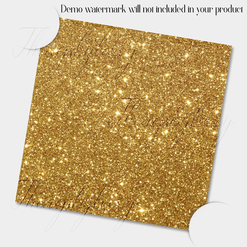 16 Seamless Gold Glitter Digital Papers 12 300 dpi commercial use instant download sparkle digital glitter seamless gold seamless glitter image 4