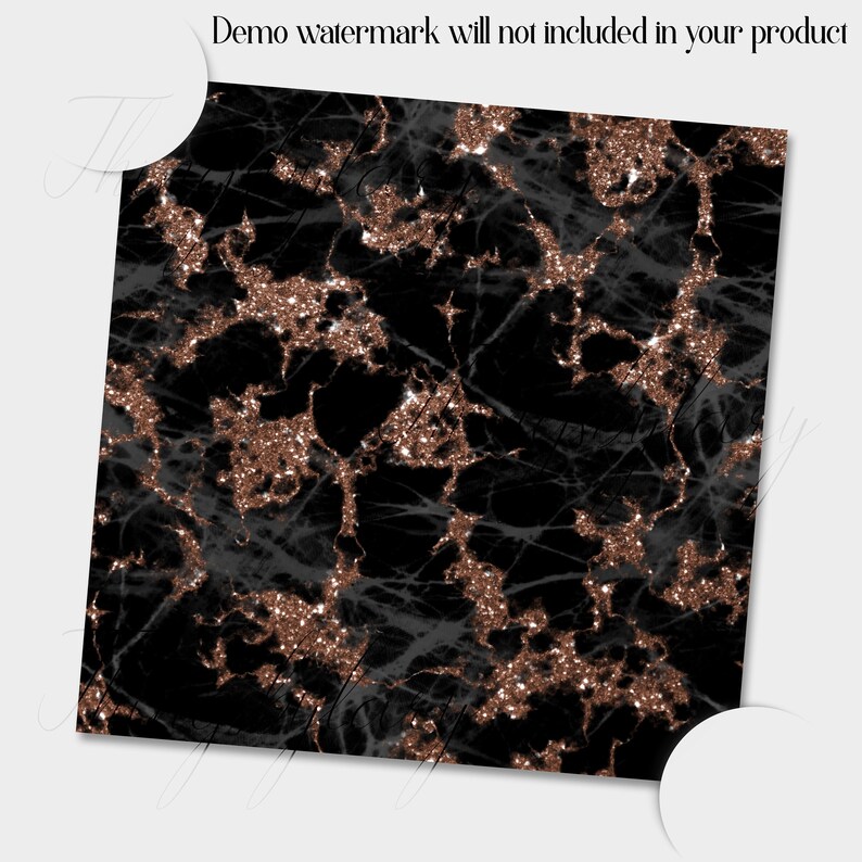 100 Seamless Glitter and Black Marble Digital Papers 12x12" 300 Dpi ...