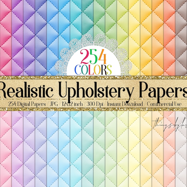 254 Realistic Upholstery Leather Background Digital Papers 12x12" 300 Dpi Instant Download Commercial Use Sew Quilt Leather Fabric Scrapbook