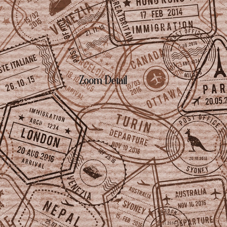 100 Seamless Vintage Postage Stamp Pattern Digital Papers Etsy UK