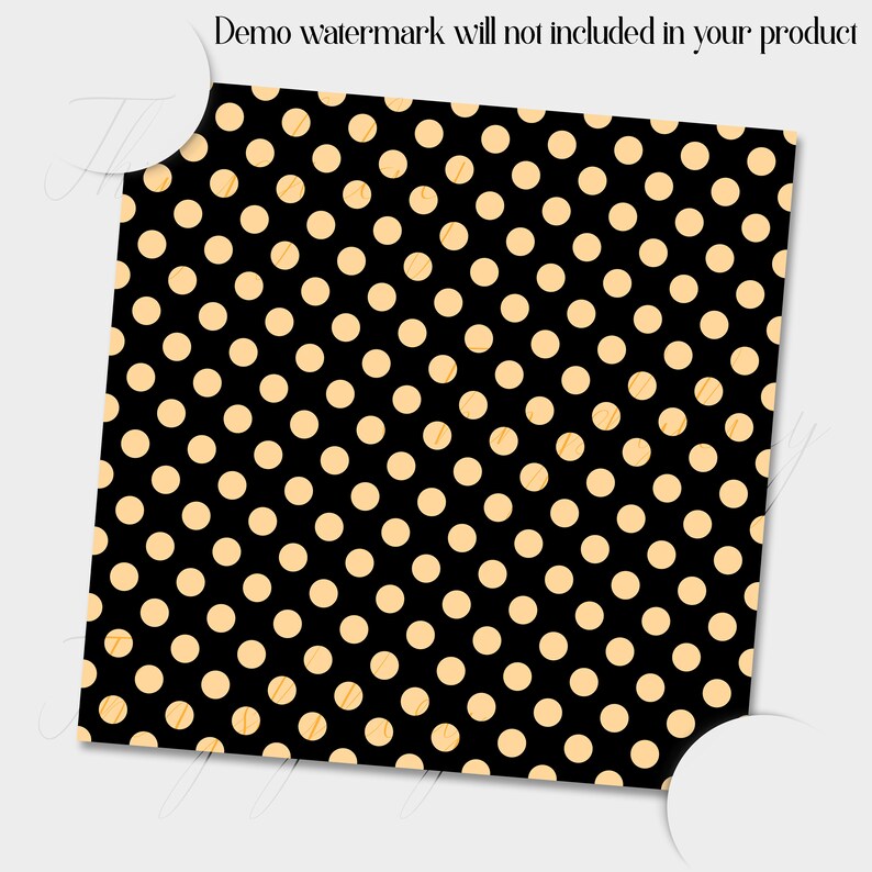 100 Seamless Black and Solid Polka Dot Digital Papers | Etsy