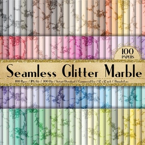 100 Seamless Glitter Marble 12 inch 300 Dpi Instant Download Commercial Use, Planner Paper, Scrapbooking Marble Kit, Seamless