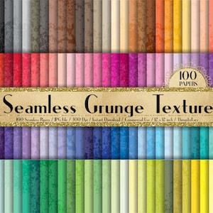 100 Seamless Grunge Texture Papers in 12inch,300 Dpi Planner Paper,Scrapbook Paper,Rainbow Paper,Vintage Papers,Grunge Paper,Texture Paper