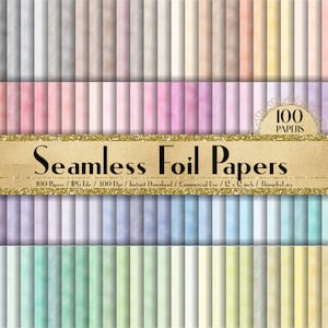 100 Seamless Foil Papers in 12inch,300 Dpi Planner Paper,Scrapbook Paper,Rainbow Paper,Luxury Papers,Seamless Foil, Seamless Papers