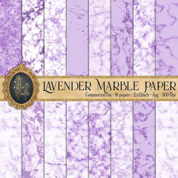 bodem Gevoel van schuld Voorbereiding 16 lavendel glitter marmer papers zacht paars marmer | Etsy