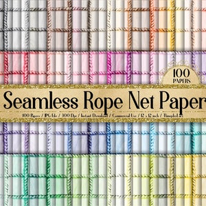 100 Seamless Watercolor Rope Net Papers 12 Inch 300 Dpi Commercial Use ...