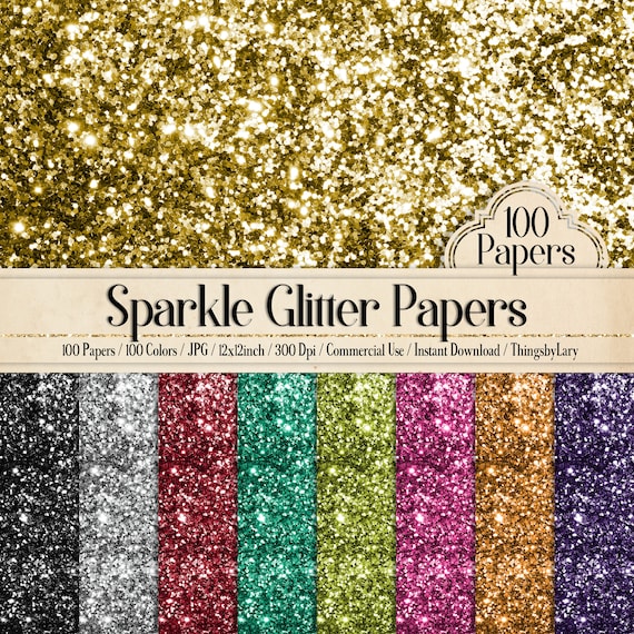 42 Gold Glitter Papers 12 Inch, 300 Dpi Planner Paper, Commercial Use,  Scrapbook Paper, Digital Glitter, Luxury Gold Paper, Glitter Paper 