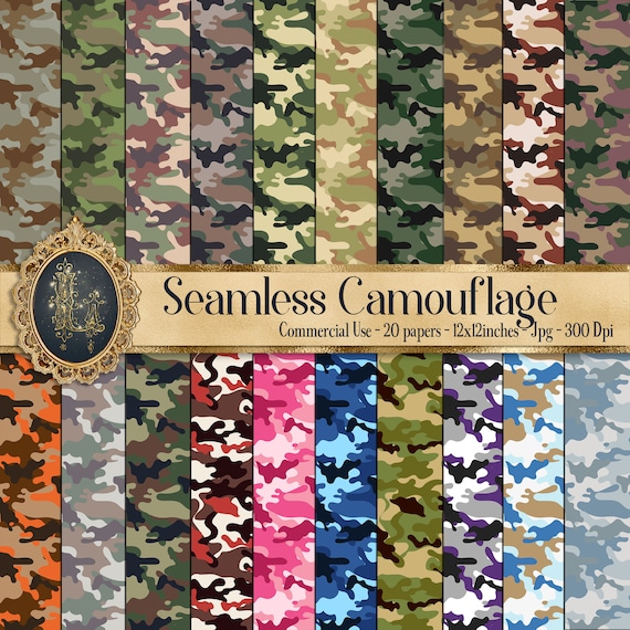 20 Seamless Military Camouflage Digital Papers 12 300 Dpi Military  Scrapbook US Army Camouflage US Navy Camouflage US Air Force Camouflage -  Etsy