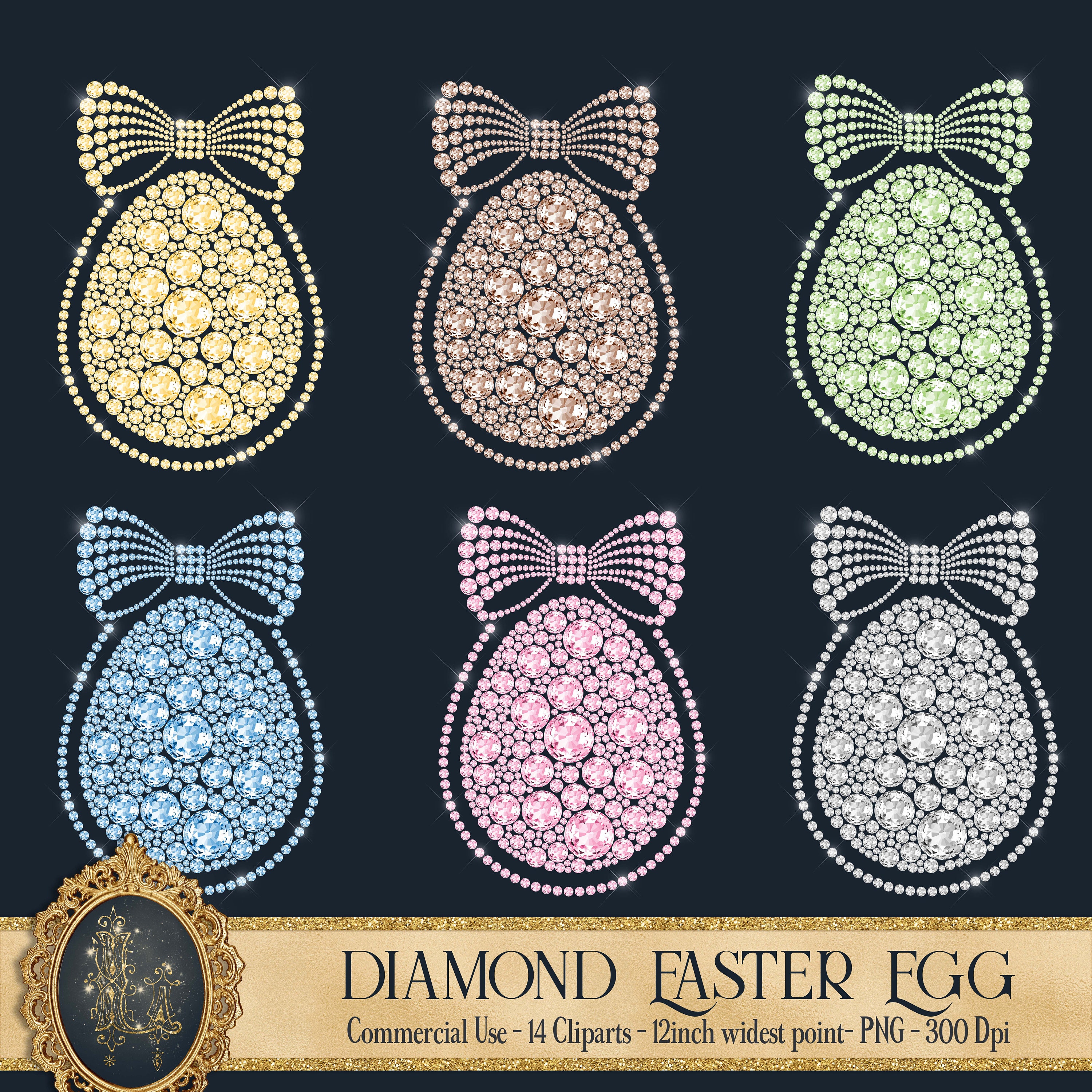 Easter Egg Diamond Painting Short Lint Canvas Kit