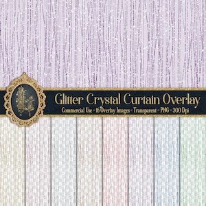 32 Glitter Crystal Curtain Tinsel Strands Hanging Overlay Images 16 Colors Glitter Commercial Use PNG Transparent 300 Dpi glitter strands