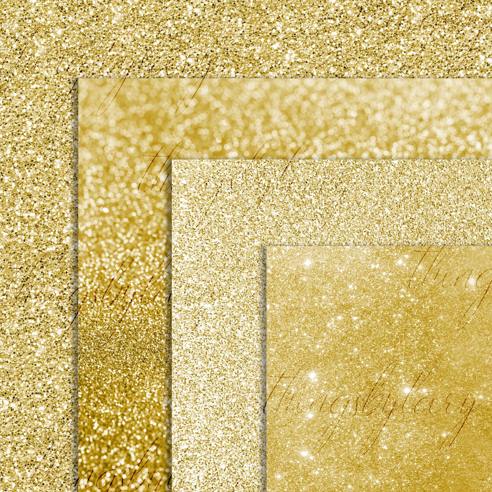 42 Gold Glitter Papers 8.5 X 11 Inch 300 Dpi Planner Paper Etsy